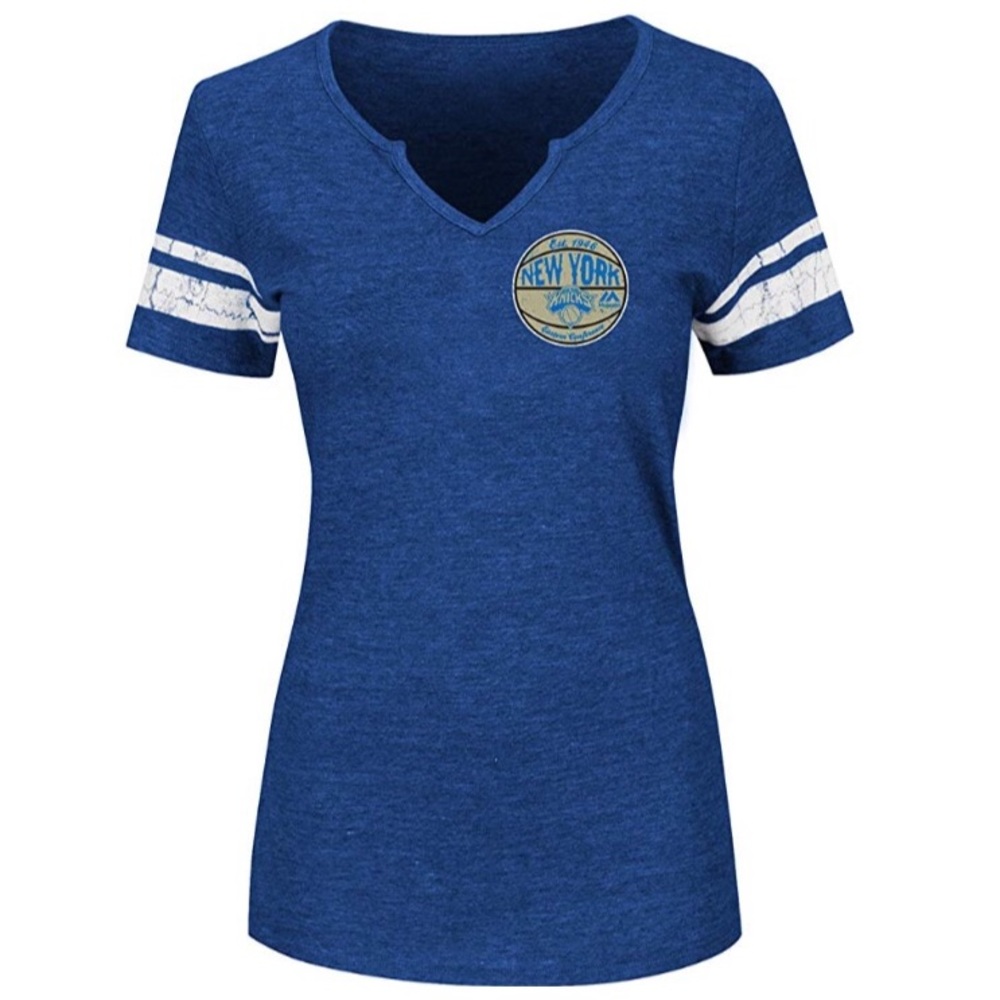 New York Knicks Notch Neck Tee NWT L